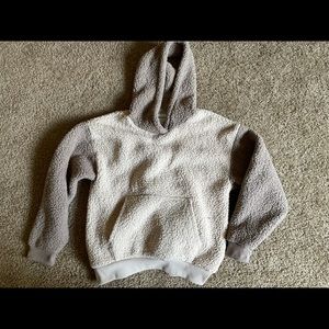 American Eagle sherpa teddy pullover hoodie